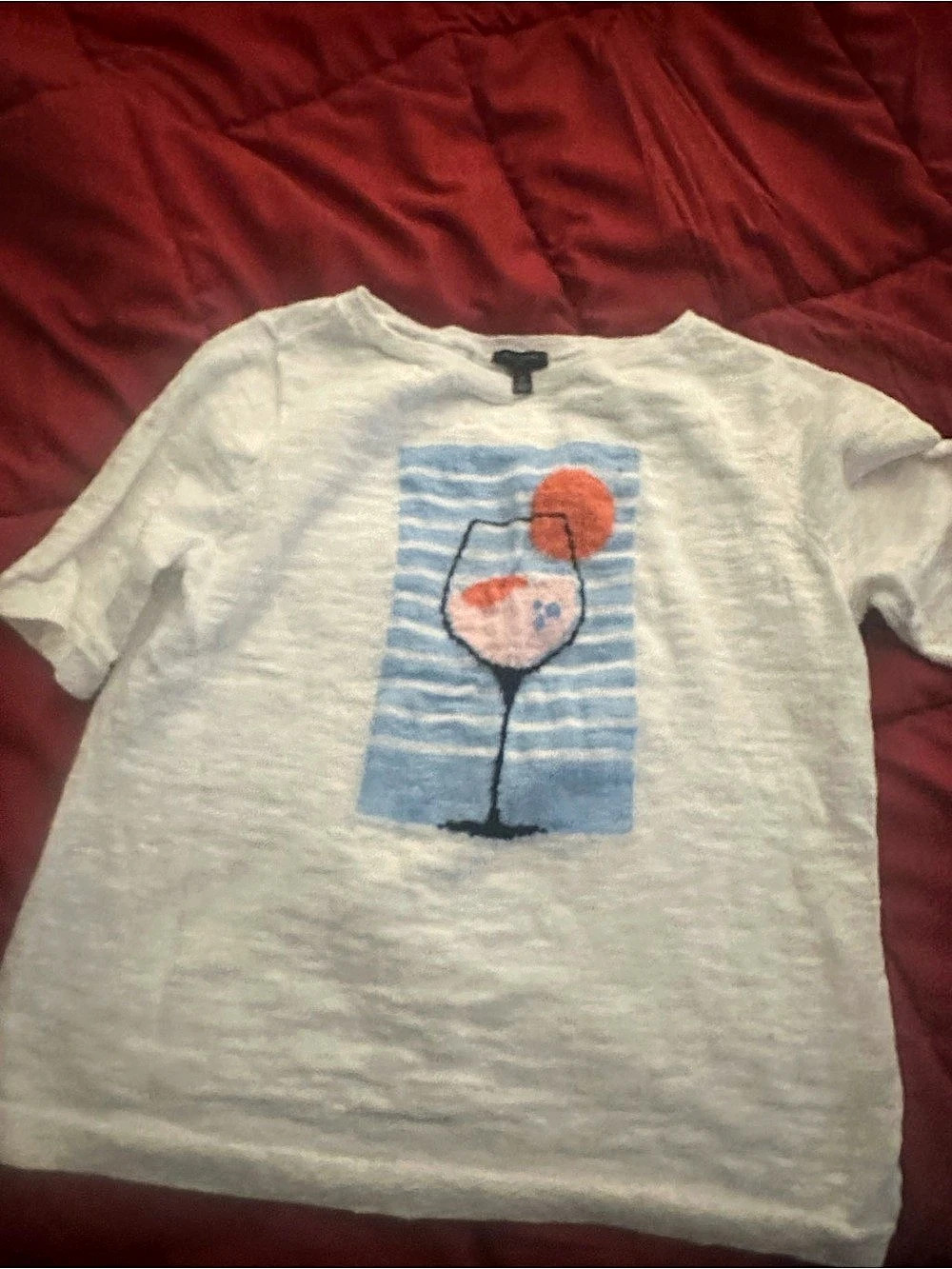 Splendid Graphic Short Sleeve Tee in White Size XS